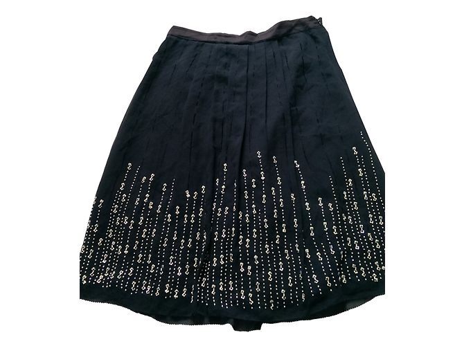 Falda de seda con cuentas Armand Ventilo Arena