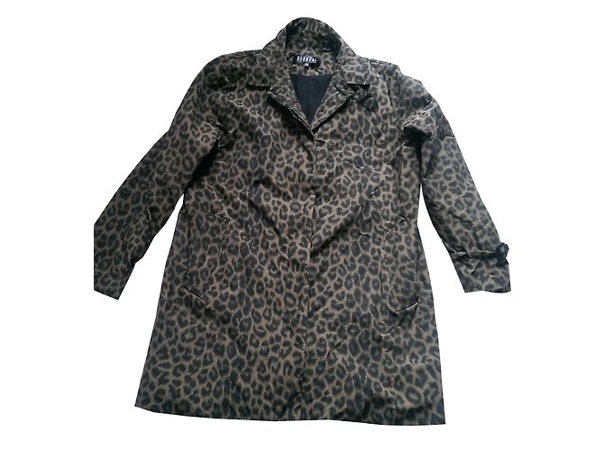 Abrigo Claudie Pierlot Estampado Leopardo Estampado de leopardo