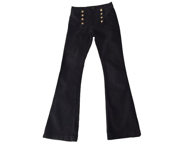 Berenice Pants, leggings Black Cotton  ref.46991