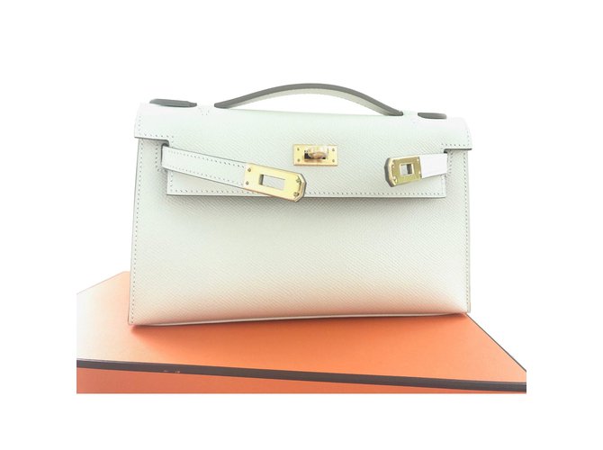 Hermès KELLY MINI White Leather  ref.47033