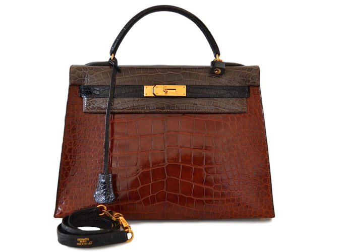 Hermès KELLY 32 ALLIGATOR Cuirs exotiques  ref.47037