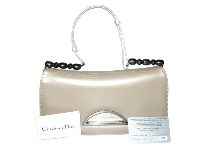 Christian Dior Malice Beige Patent leather  ref.47087