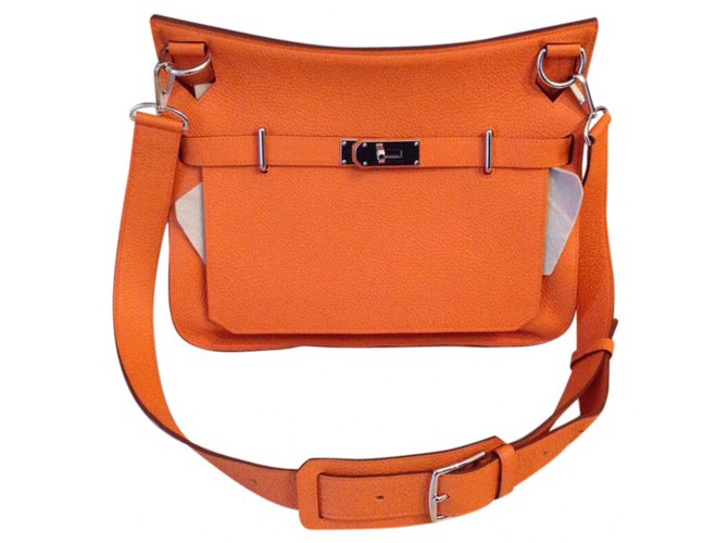 Hermès Jypsiere 34 Orange Leather ref.47218 - Joli Closet