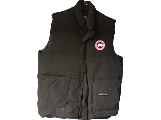 Canada Goose Sleeveless vest Black Cotton  ref.47192