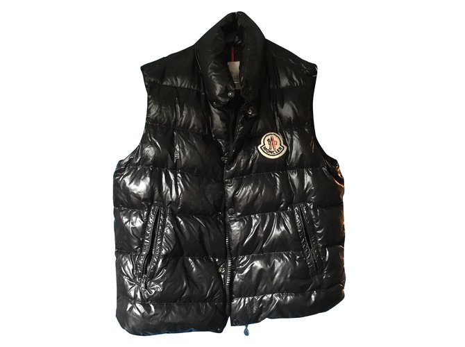 Moncler Sleeveless vest Black Polyester  ref.47193