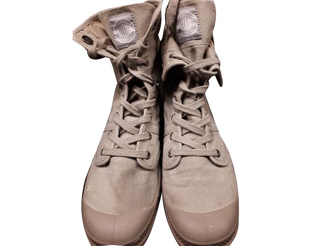 Tênis Palladium Khaki de Tecido Caqui