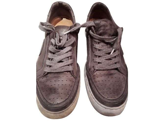Free Lance Leather Sneakers Grey