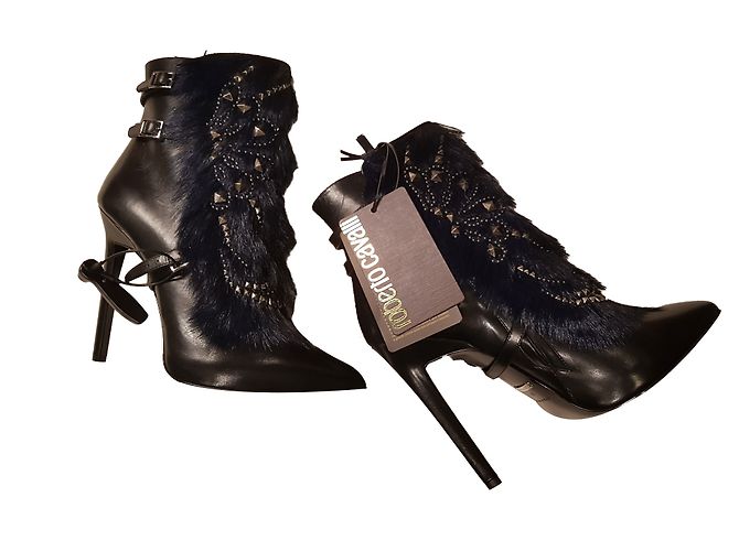 ANKLE BOOTS   ROBERTO CAVALLI NEW   40 EU