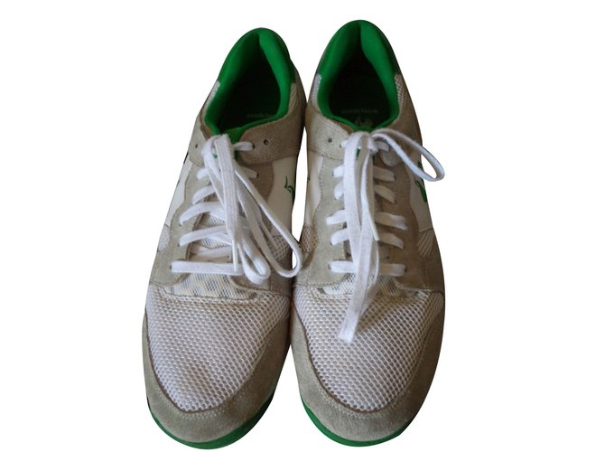 Le coq sportif zapatillas Verde Cuero  ref.47452
