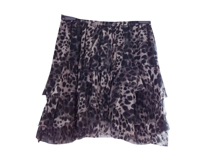 Isabel Marant Etoile Skirts Leopard print Silk  ref.47471