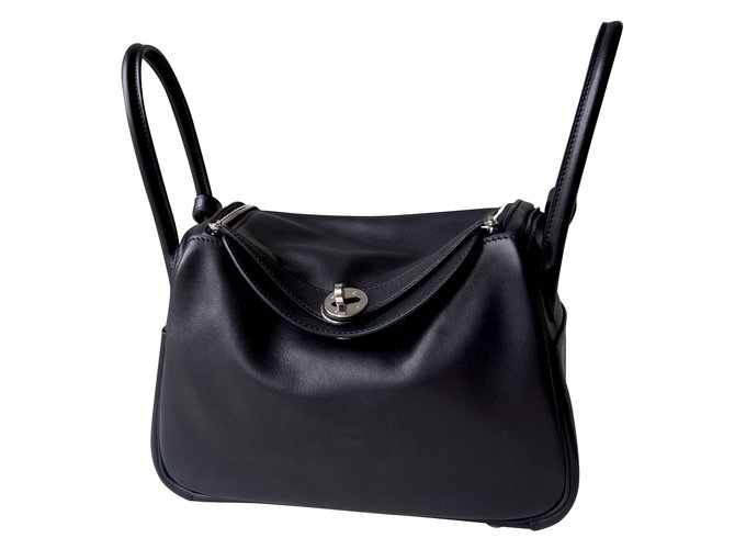 Hermès Lindy 26 Handbags Leather Black 