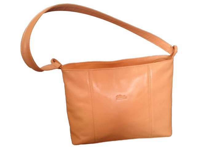 Longchamp Handbags Beige Flesh Leather  ref.47533