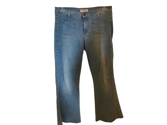 Vaqueros Guess acampanados azules de algodón talla 29