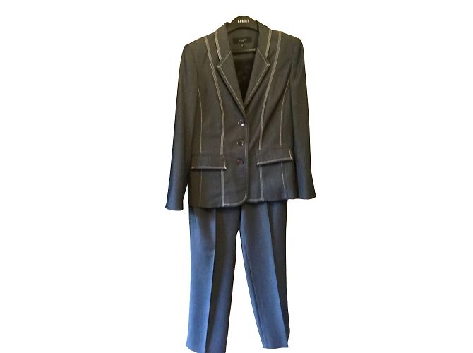 Autre Marque Completo pantalone blu navy in poliammide