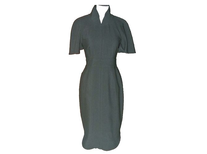 Vestido Fendi de lana gris