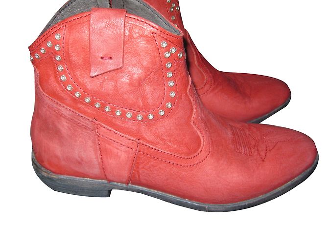 Autre Marque Botines Crime de piel roja