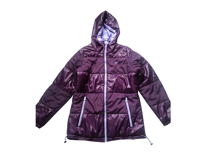 Adidas Jacke Lila Polyester Größe 40