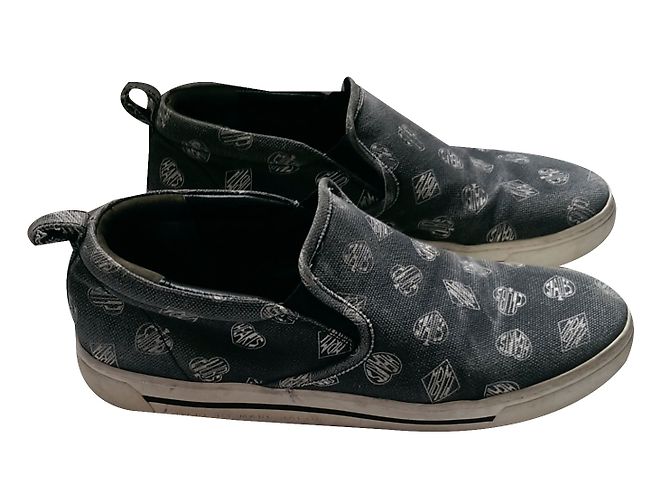 Sneakers Marc by Marc Jacobs Bianche Blu Pelle e Tessuto Bianco