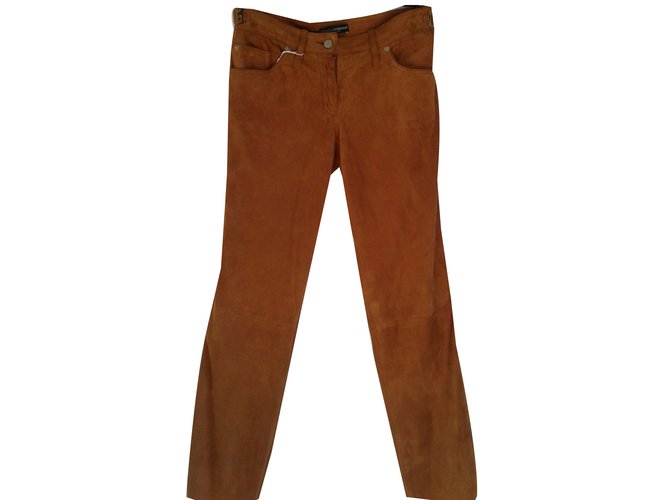 Dolce & Gabbana Pants, leggings Caramel Deerskin  ref.47650