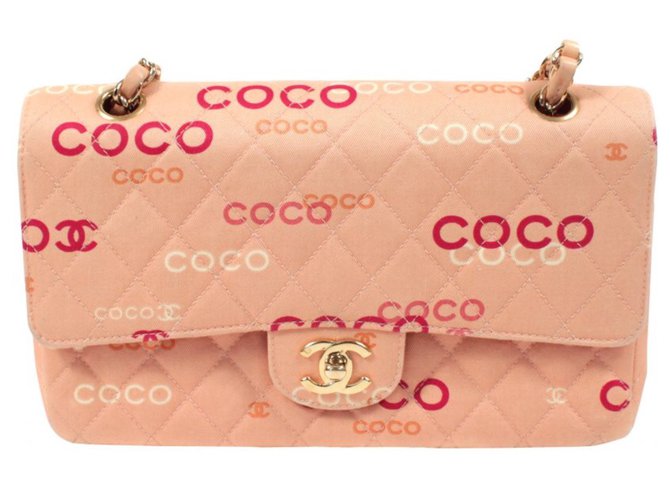 Timeless Chanel Handtaschen Pink Baumwolle  ref.47715
