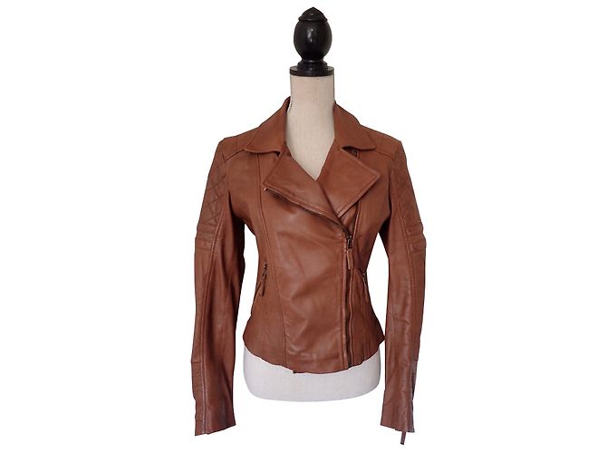 Autre Marque Chyston Sidney Lederjacke Braun