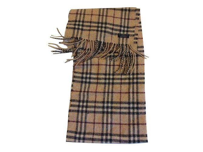 Burberry tartan scarf Multiple colors Cashmere Wool  ref.47752