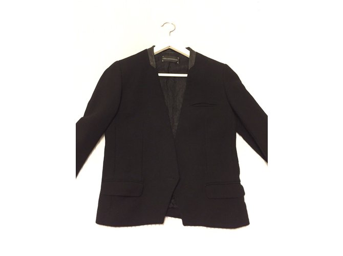 Zadig & Voltaire Jacket Black Wool  ref.47759