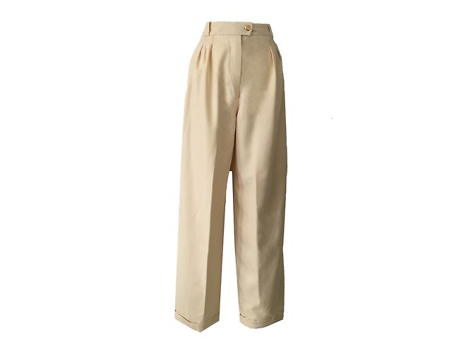 CHANEL Hosen Beige