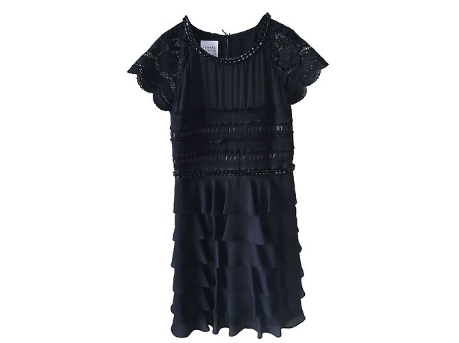 Edward Achour Kleid Schwarz