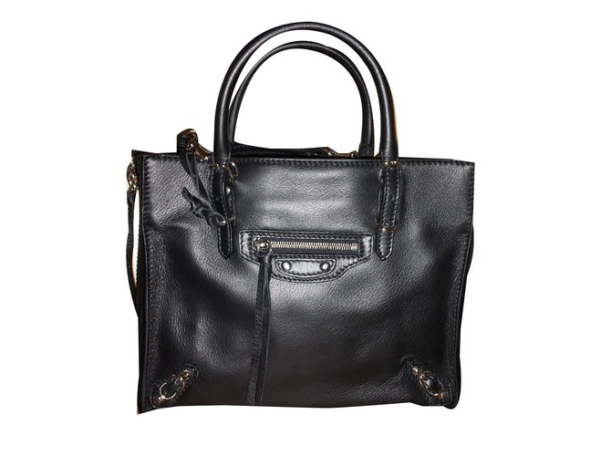 Balenciaga Handbags Black Leather  ref.47848