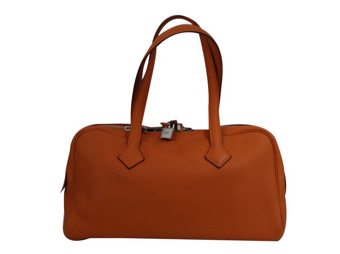 Hermès Handbags Orange Leather  ref.47910