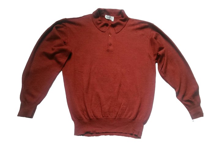 Christian Dior Pullover Rot Wolle  ref.47937