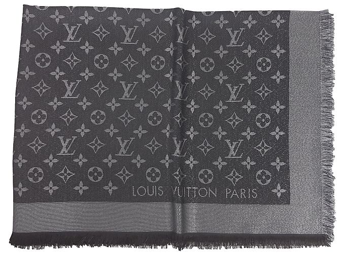 Louis Vuitton Scialle Monogram Shine Black Nero