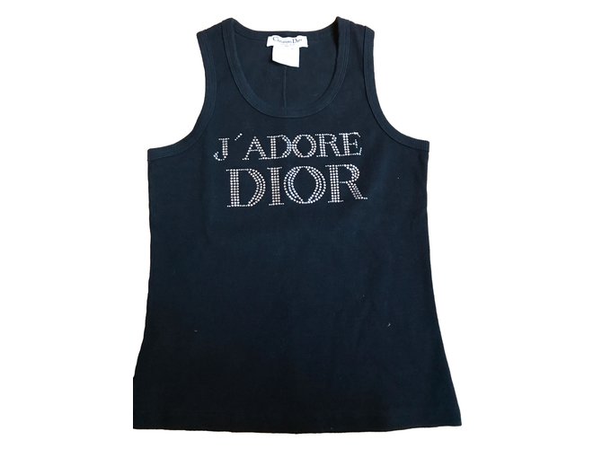 Christian Dior Débardeur j'adore Dior Noir  ref.47999