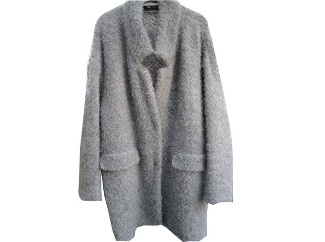 Autre Marque Marc Laurel coat sweater Grey Wool  ref.48058