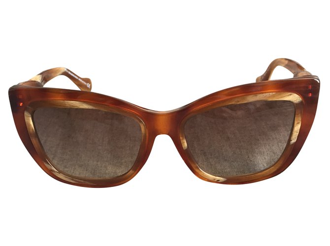 Balenciaga Sunglasses Caramel Plastic  ref.48077
