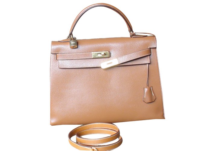 Hermès KELLY 32 Brown Leather  ref.48114