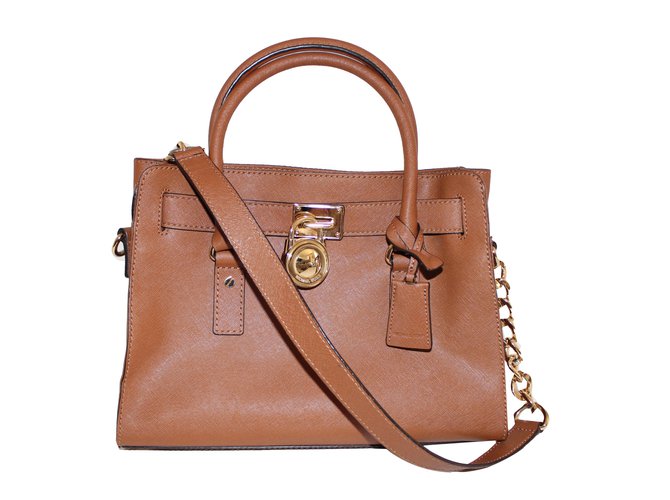 Michael Kors HAMILTON Caramello Pelle  ref.48117