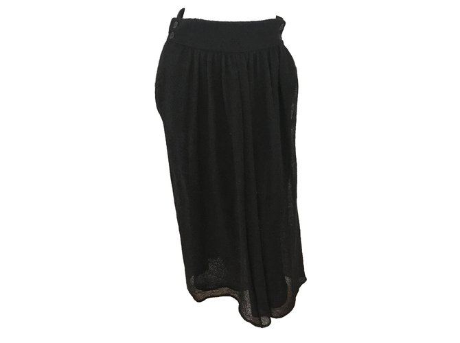 Hermès Skirt Black Wool  ref.48218