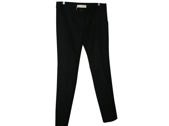 Stella Mc Cartney Pantalons Laine Polyamide Noir  ref.48341