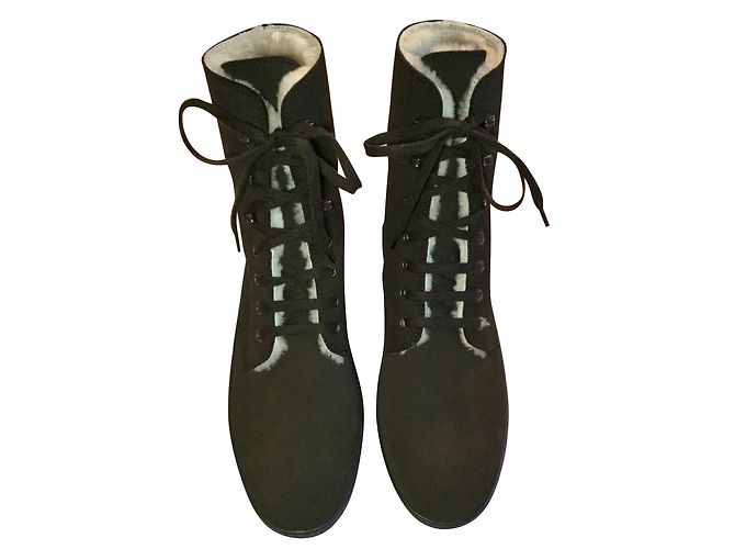 Stivaletti stringati Tod's Marrone scuro