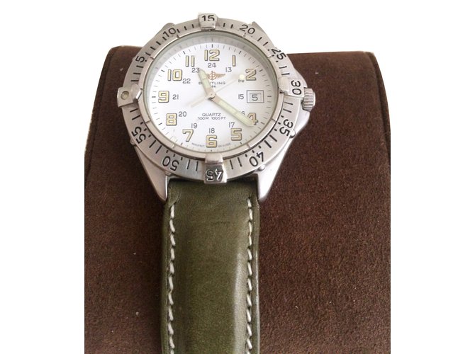 Breitling Relojes de cuarzo Plata Acero  ref.48370