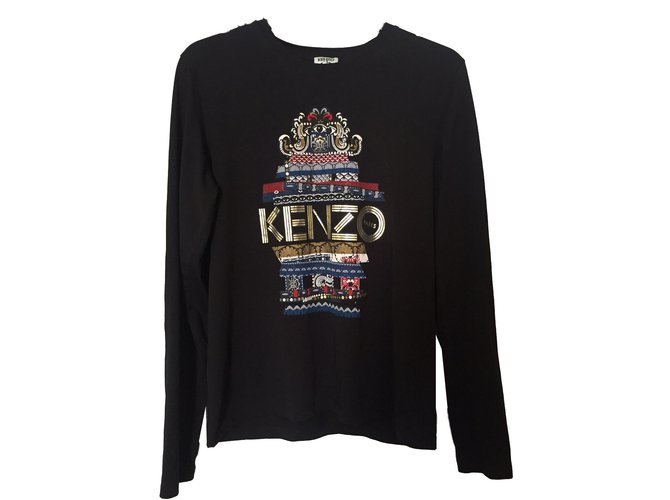 Kenzo Tops Coton Noir  ref.48452