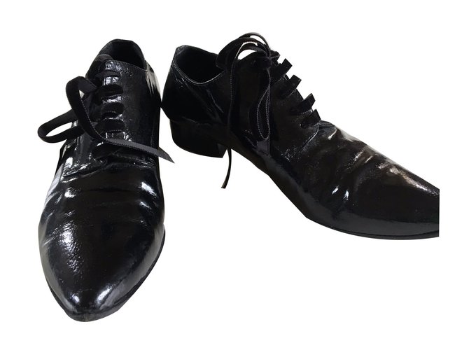 Costume National Lace ups Black Patent leather  ref.48480