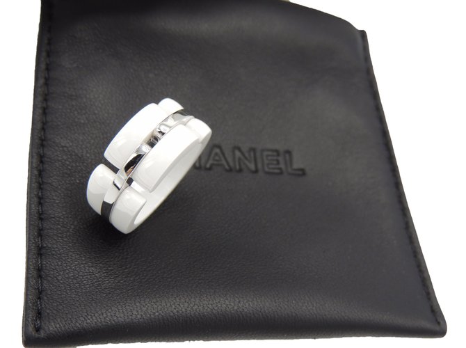 Chanel Anel ULTRA Branco Ouro branco  ref.48499