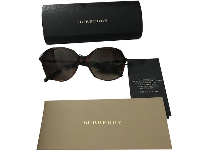 Burberry Sonnenbrille Braun Acetat  ref.48514