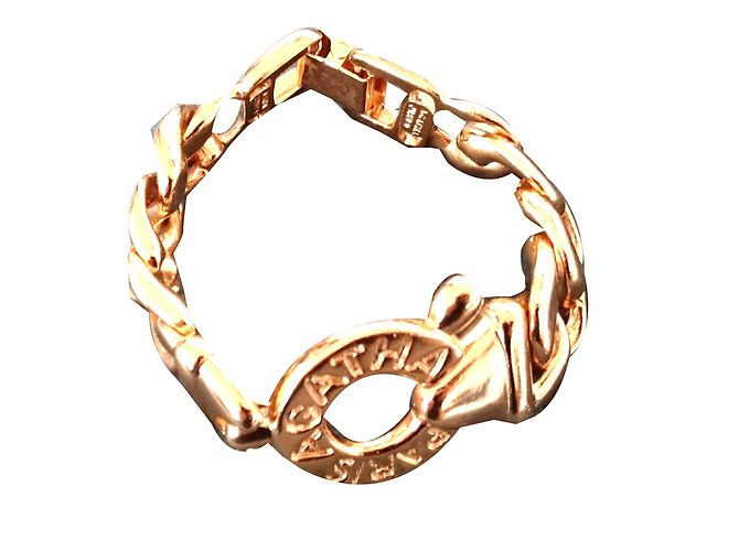Autre Marque Bracciale Agatha a maglia dorata D'oro