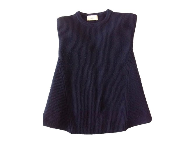 Ba&Sh Knitwear Navy blue Wool  ref.48606