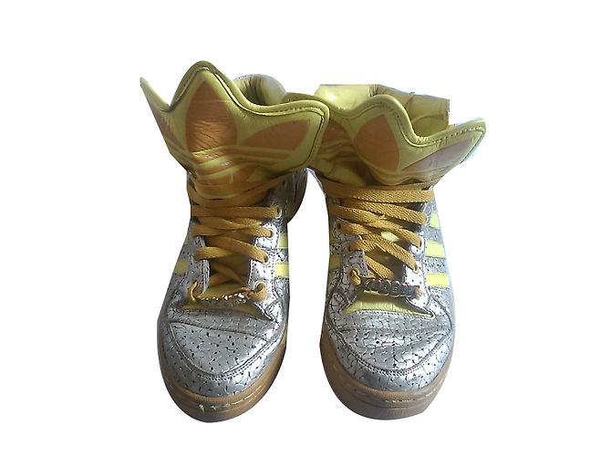 Jeremy Scott Pour Adidas sandali D'oro Giallo