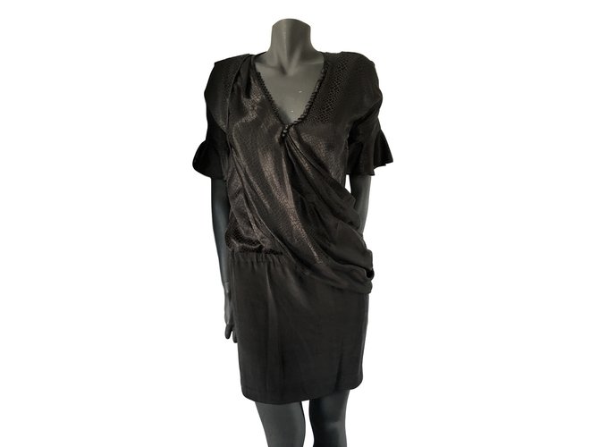 Balenciaga Dresses Black Silk  ref.48668